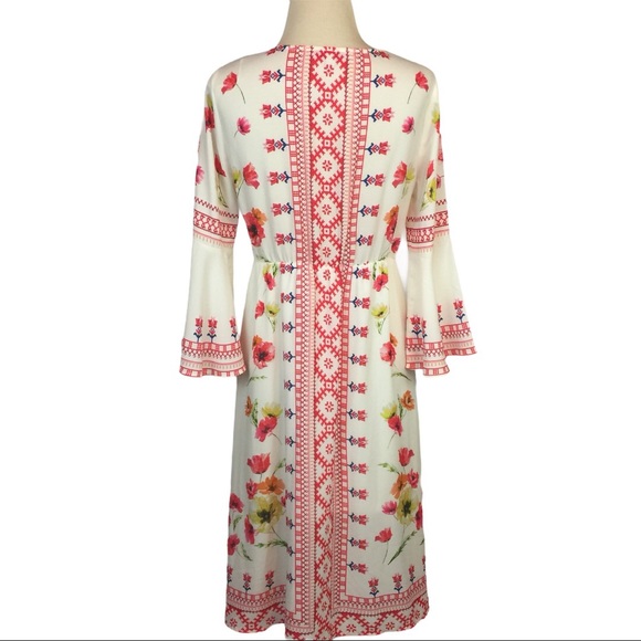 JEALOUS TOMATO Floral Midi DRESS S Bell Poppies - Picture 9 of 12